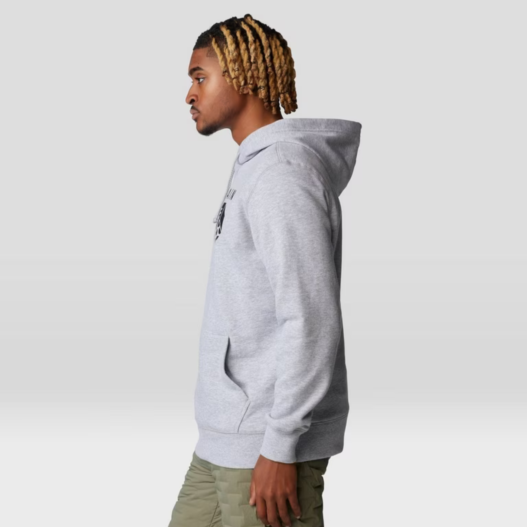 HAUT À CAPUCHON MOUNTAIN HARDWEAR HOMME LOGO MHW PO GRIS 2100581 057 MAHEU GO SPORT CÔTÉ