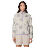 CHANDAIL POLAIRE DEMI-ZIP MHW FEMME MICROCHILL OYESTER 2104261 357 MAHEU GO SPORT DEVANT