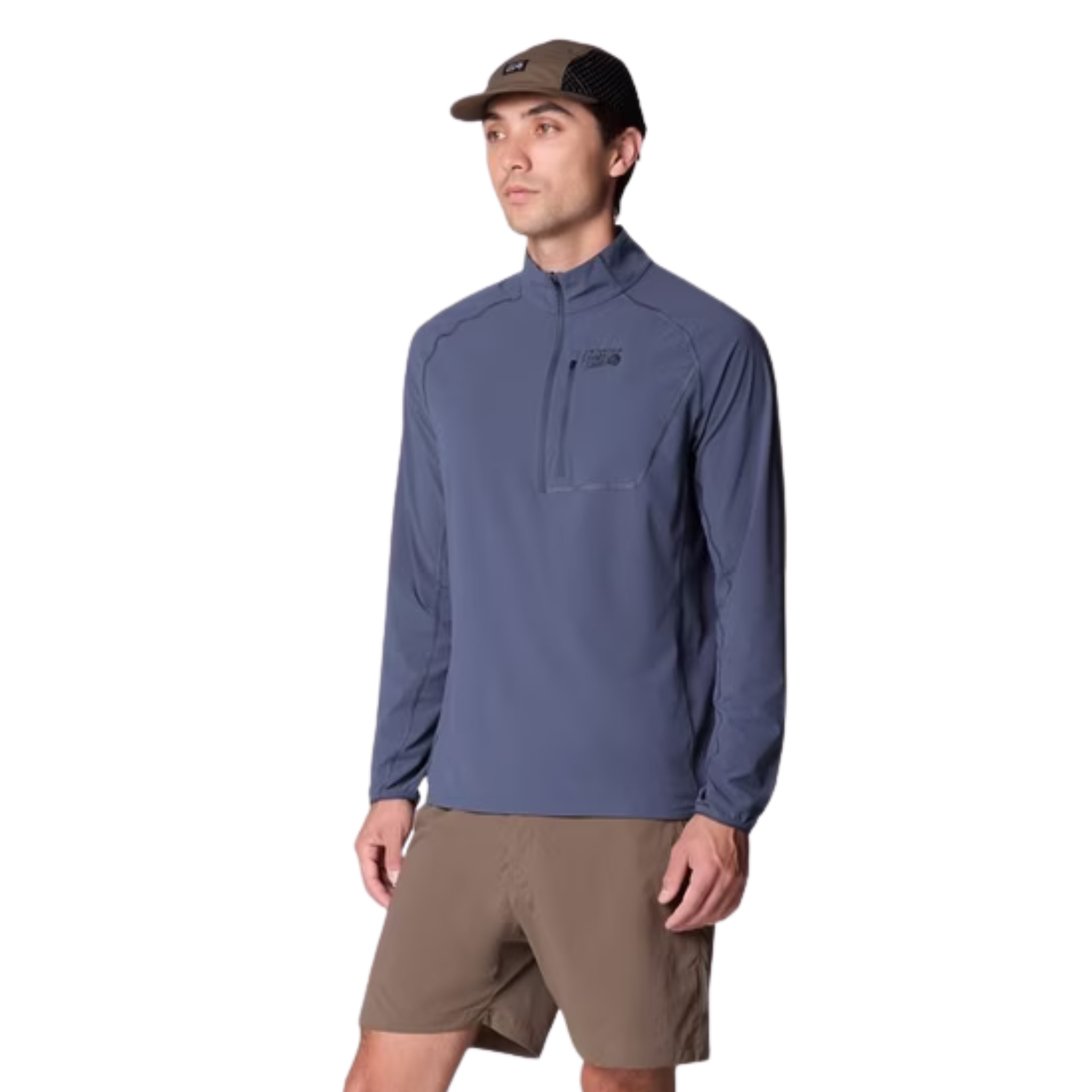 MEN'S HALF-ZIP SWEATER, SUNSHIELD MOON BLUE