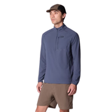 CHANDAIL À DEMI-ZIP HOMME, SUNSHIELD MOON BLUE