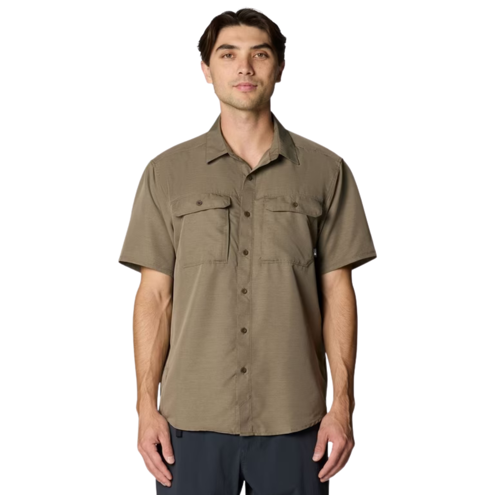 CHEMISE MANCHES COURTES MOUNTAIN HARDWEAR HOMME CANYON 2110231 246 MAHEU GO SPORT DEVANT
