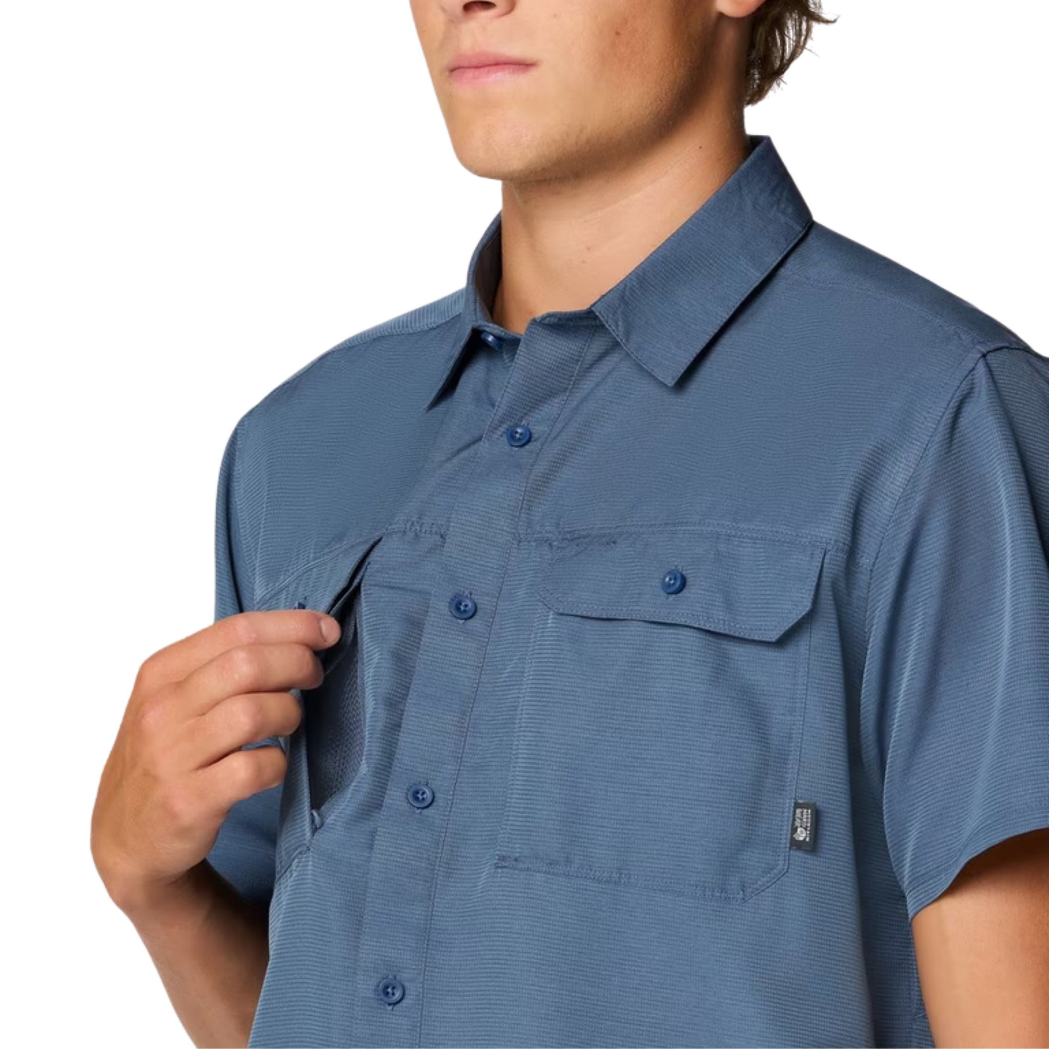 MEN'S SHORT SLEEVE SHIRT, CANYON ZINC