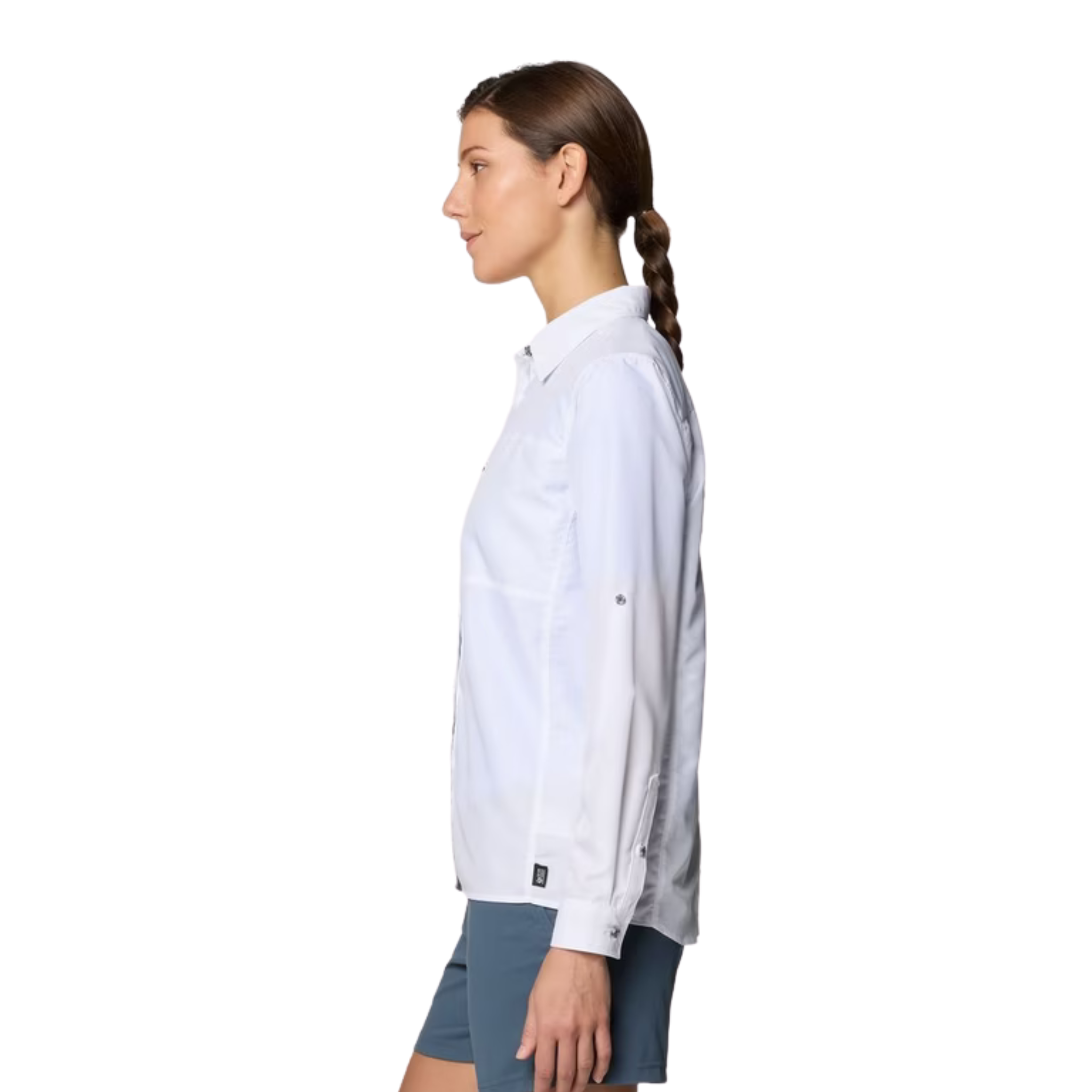 WOMEN'S LONG-SLEEVED SHIRT, WHITE CANYON