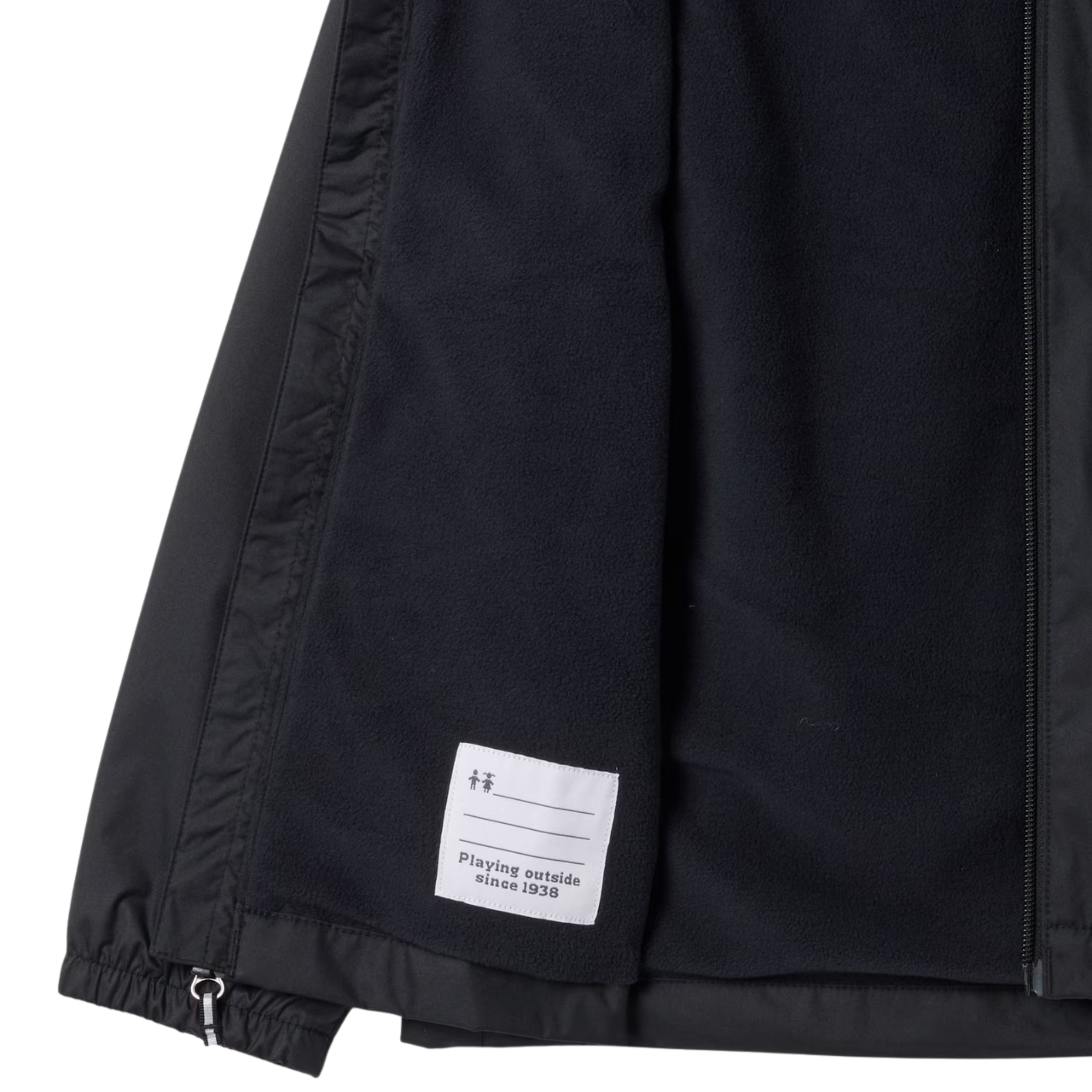 MANTEAU MI-SAISON COLUMBIA JUNIOR RAINY TRAILS III NOIR 2154901 010 MAHEU GO SPORT INTERIEUR