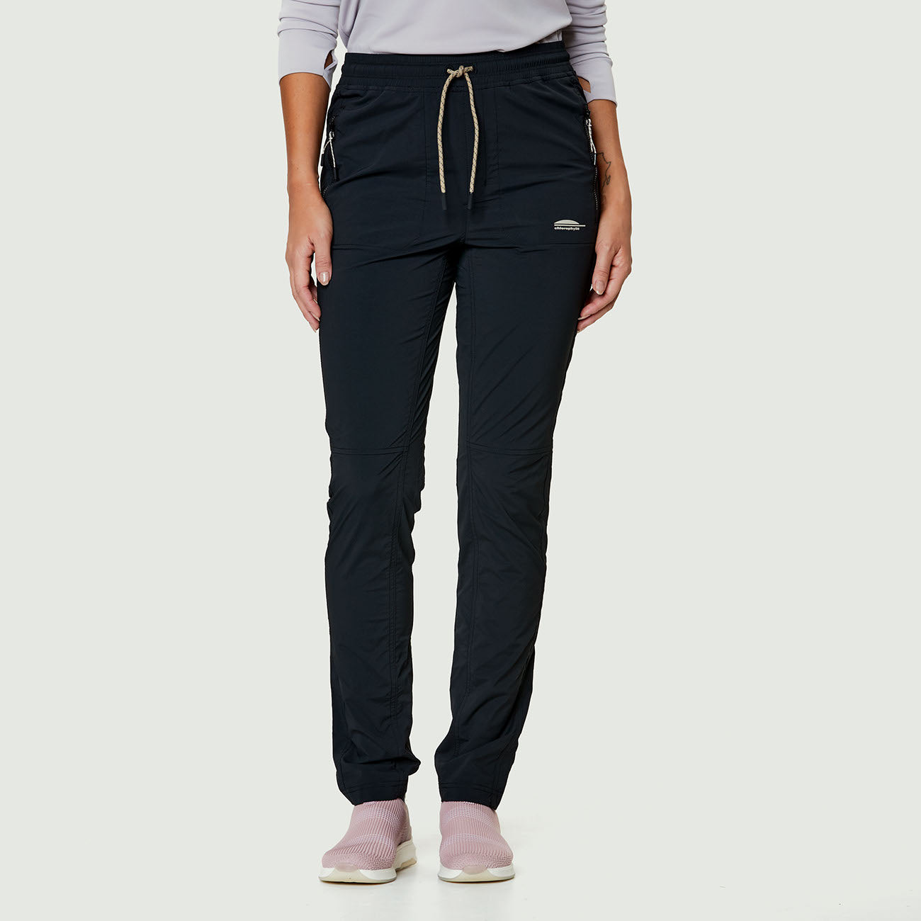 PANTALON CHLOROPHYLLE FEMME ALLYSON NOIR 22980 MAHEU GO SPORT DEVANT