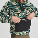 CHANDAIL DEMI-ZIP POLAIRE CHLOROPHYLLE HOMME DENALI JUNGLE VERTE 30310 MAHEU GO SPORT DEVANT DETAIL POCHE