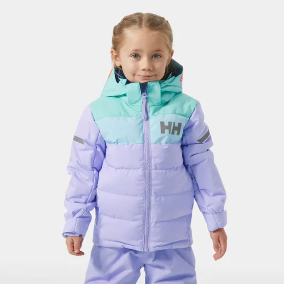 HABIT HIVER 2 PIÈCES FILLE VERTICAL RIDER LAVENDE 40342 40500 HELLY HENSEN MAHEU GO SPORT DEVANT MANNEQUIN