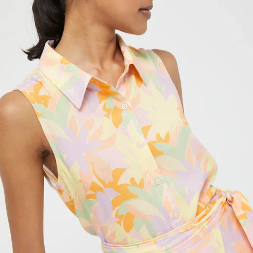 CHEMISE SANS MANCHE FEMME PLUVIA 41C41108 COMPANIA FANTASTICA MAHEU GO SPORT FLEURIT DEVANT 2