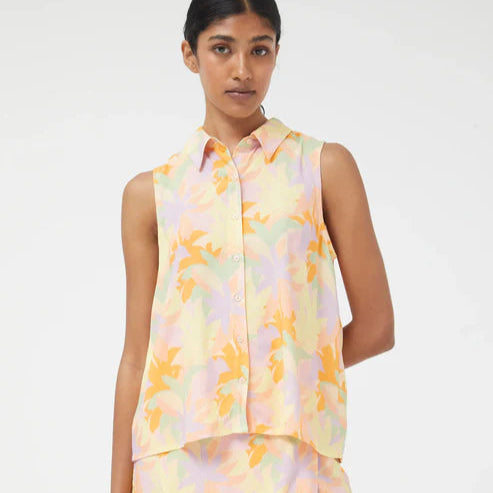 CHEMISE SANS MANCHE FEMME PLUVIA 41C41108 COMPANIA FANTASTICA MAHEU GO SPORT FLEURIT DEVANT