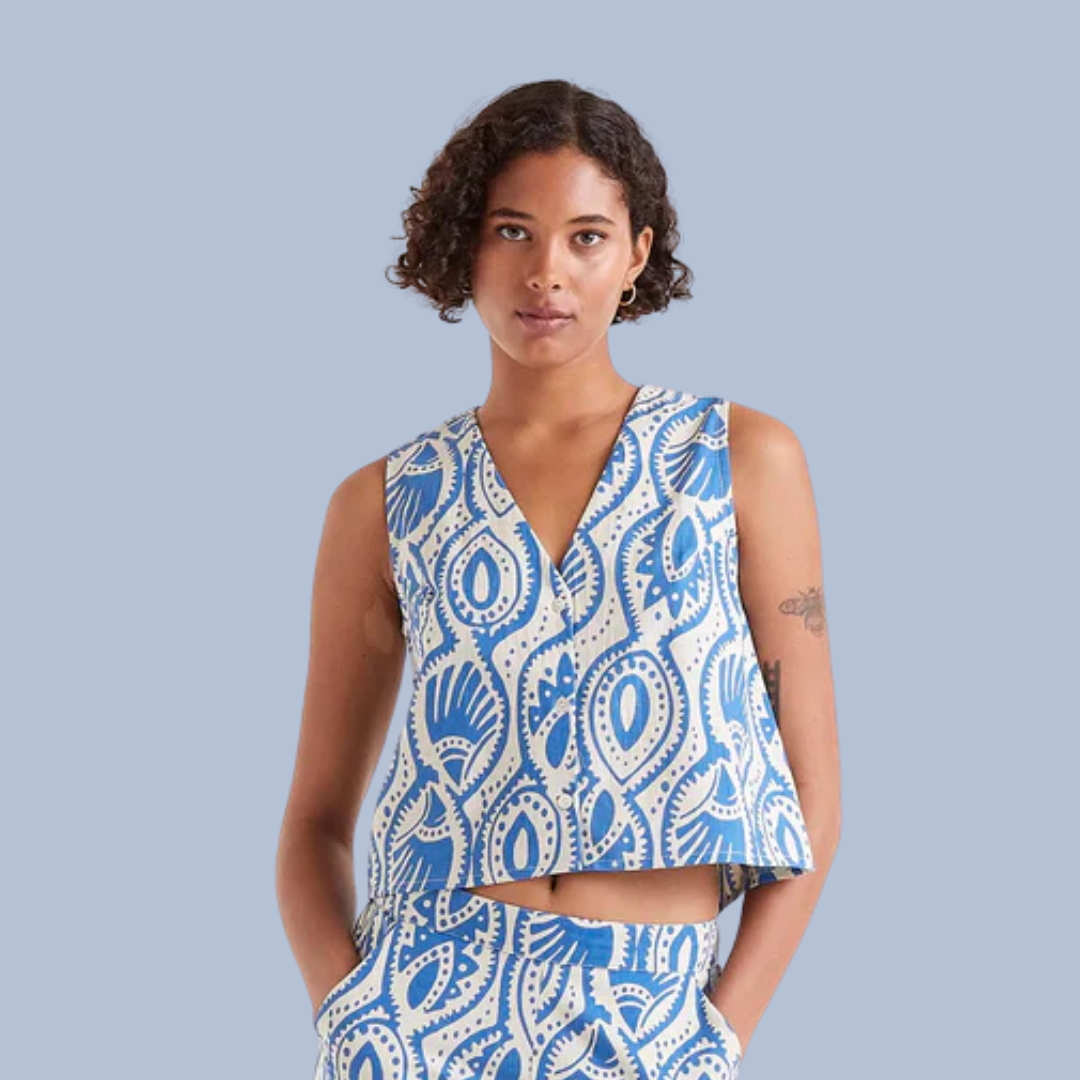 HAUT SANS MANCHE FEMME AQUARIUS 43000 COMPANIA FANTASTICA MAHEU GO SPORT DEVANT MANNEQUIN 2