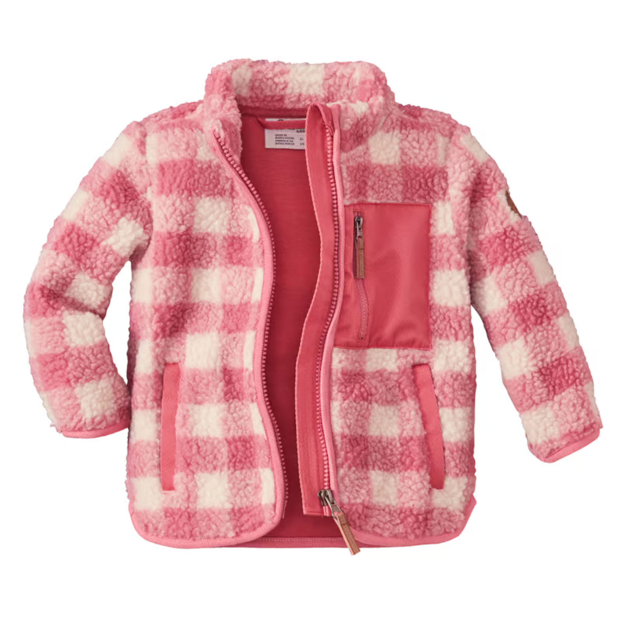 MANTEAU SHERPA KILLTEC ENFANT FIOW 50 ROSE 43362 478 MAHEU GO SPORT DEVANT OUVERT