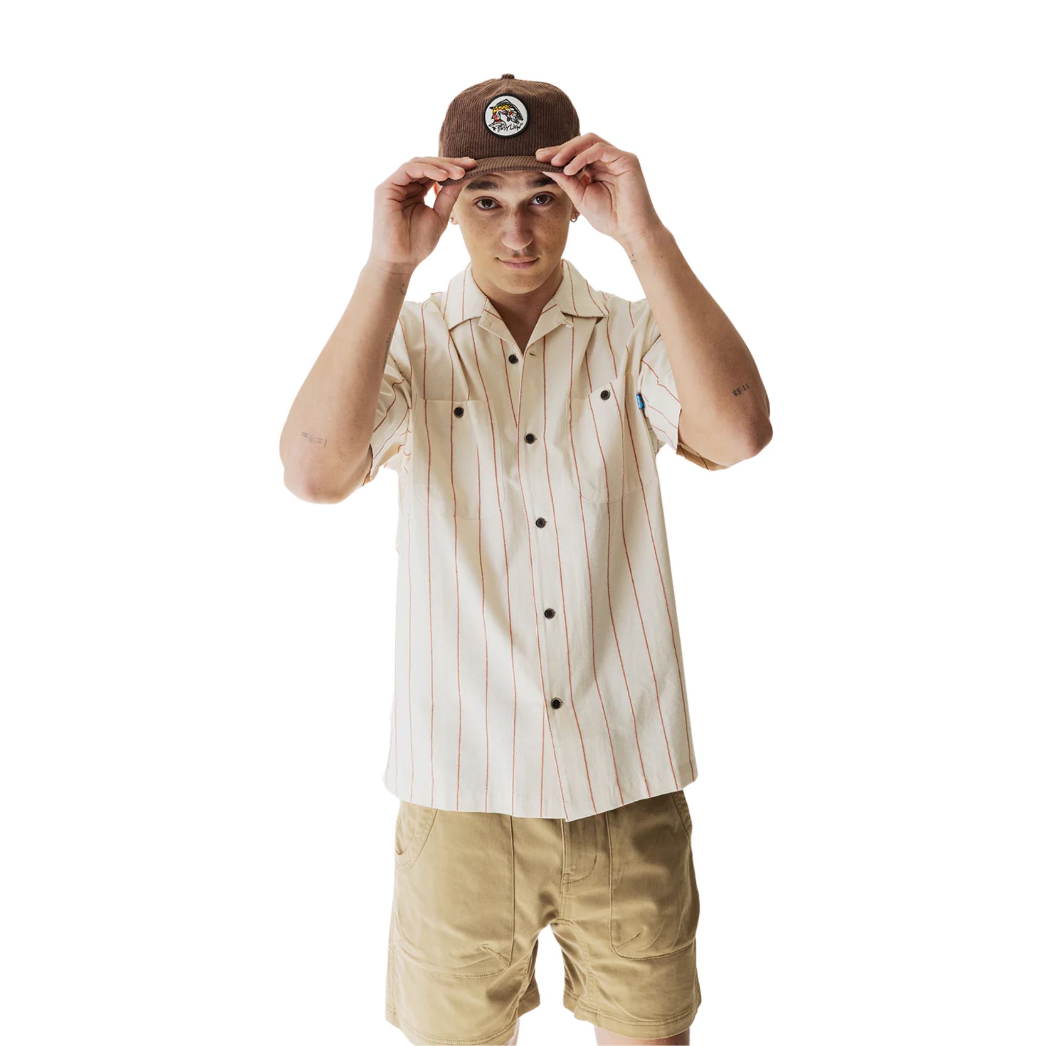 CHEMISE MANCHES COURTES KAVU HOMME ISLAND BOUND SAND STRIPE 5282 2826 MAHEU GO SPORT DEVANT MANNEQUIN