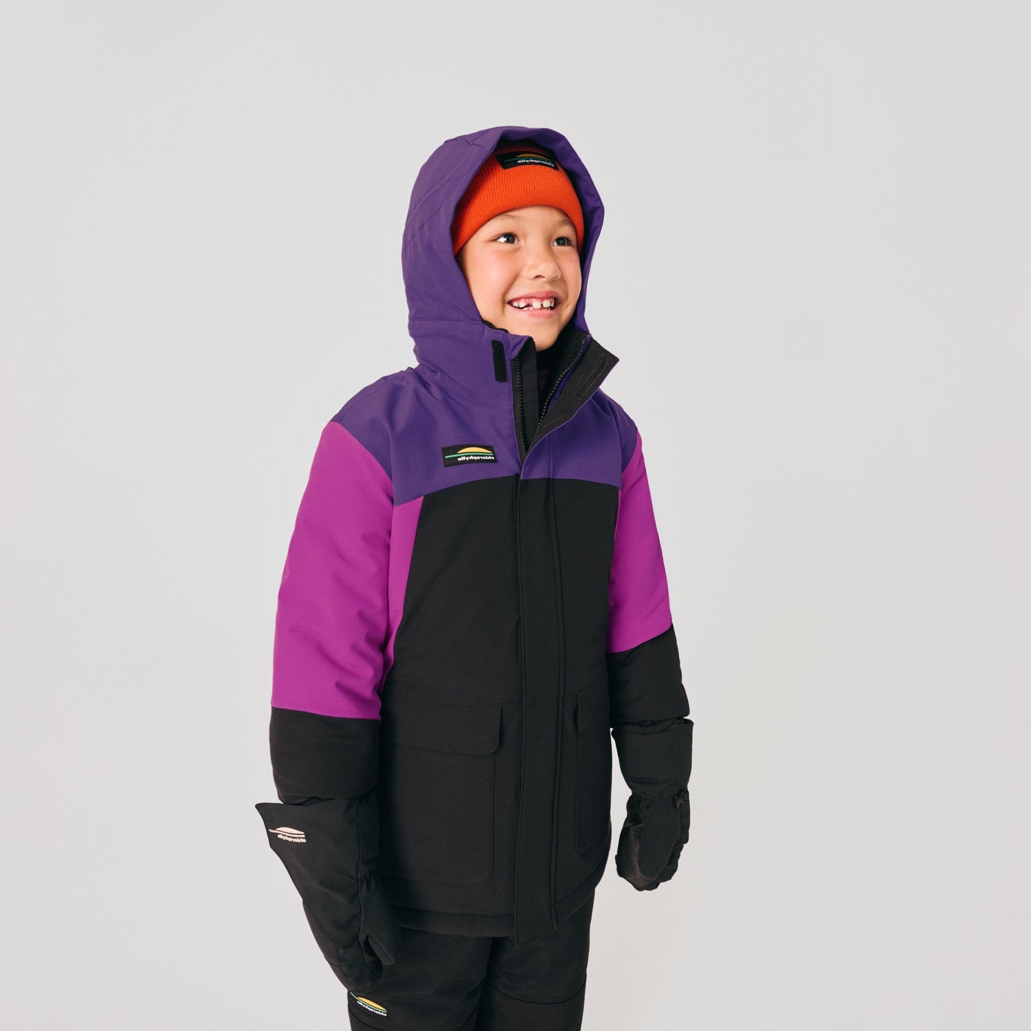 MANTEAU HIVER FILLE TAIGA MAUVE NOIR (10 À 14 ANS) 61651 CHLOROPHYLLE MAHEU GO SPORT CÔTÉ