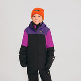 MANTEAU HIVER FILLE TAIGA MAUVE NOIR (10 À 14 ANS) 61651 CHLOROPHYLLE MAHEU GO SPORT DEVANT