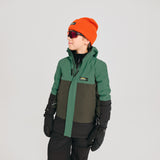 MANTEAU HIVER GARÇON NORDIC VERT NOIR (10 À 14 ANS) 61652 CHLOROPHYLLE MAHEU GO SPORT