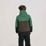 MANTEAU HIVER GARÇON NORDIC VERT NOIR (10 À 14 ANS) 61652 CHLOROPHYLLE MAHEU GO SPORT DOS