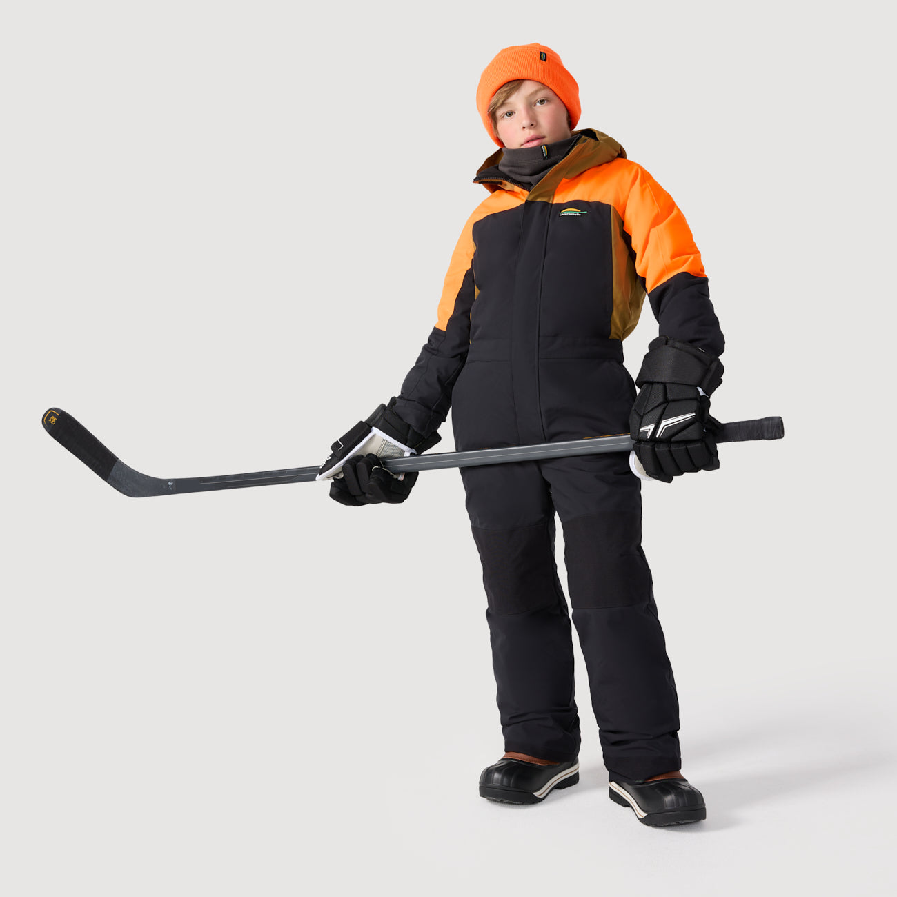 HABIT HIVER 1 PIÈCE GARÇON ALPES ORANGE 7 À 12 ANS 61653 CHLOROPHYLLE MAHEU GO SPORT DEVANT