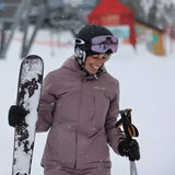 MANTEAU HIVER FEMME EDELWEISS MAUVE ANTIQUE 62475 CHLOROPHYLLE MAHEU GO SPORT MANNEQUIN CHAPITEAU