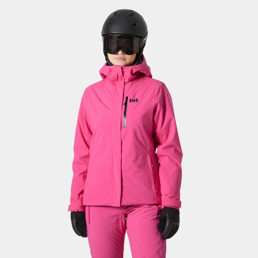 MANTEAU ISOLÉ SKI FEMME SNOWPLAY ROSE 65735 182 HELLY HANSEN MAHEU GO SPORT DEVANT MANNEQUIN