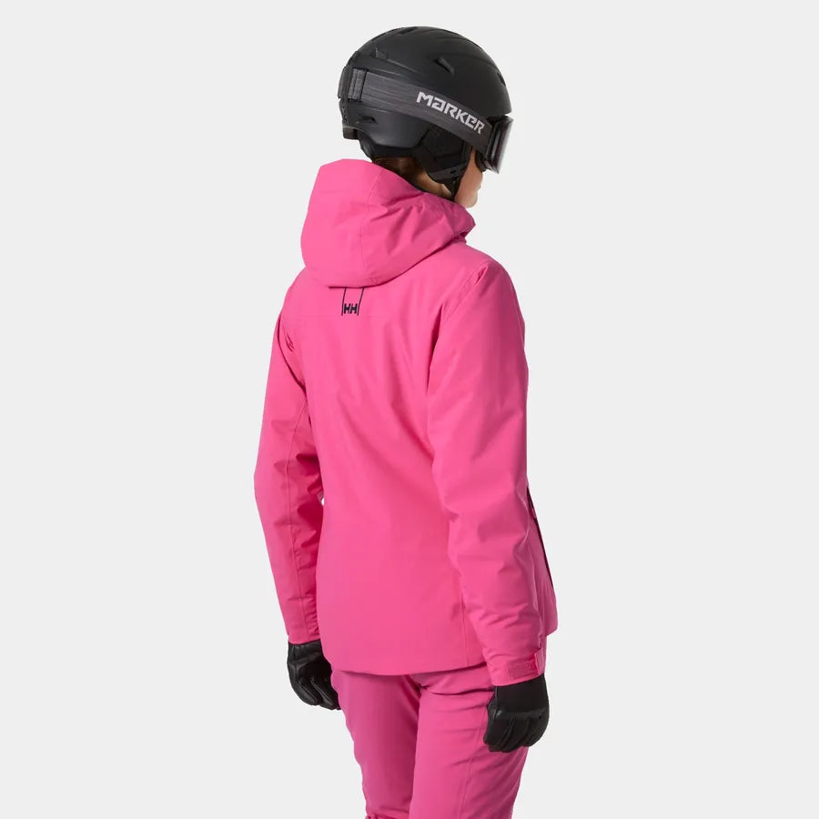 MANTEAU ISOLÉ SKI FEMME SNOWPLAY ROSE 65735 182 HELLY HANSEN MAHEU GO SPORT DOS MANNEQUIN