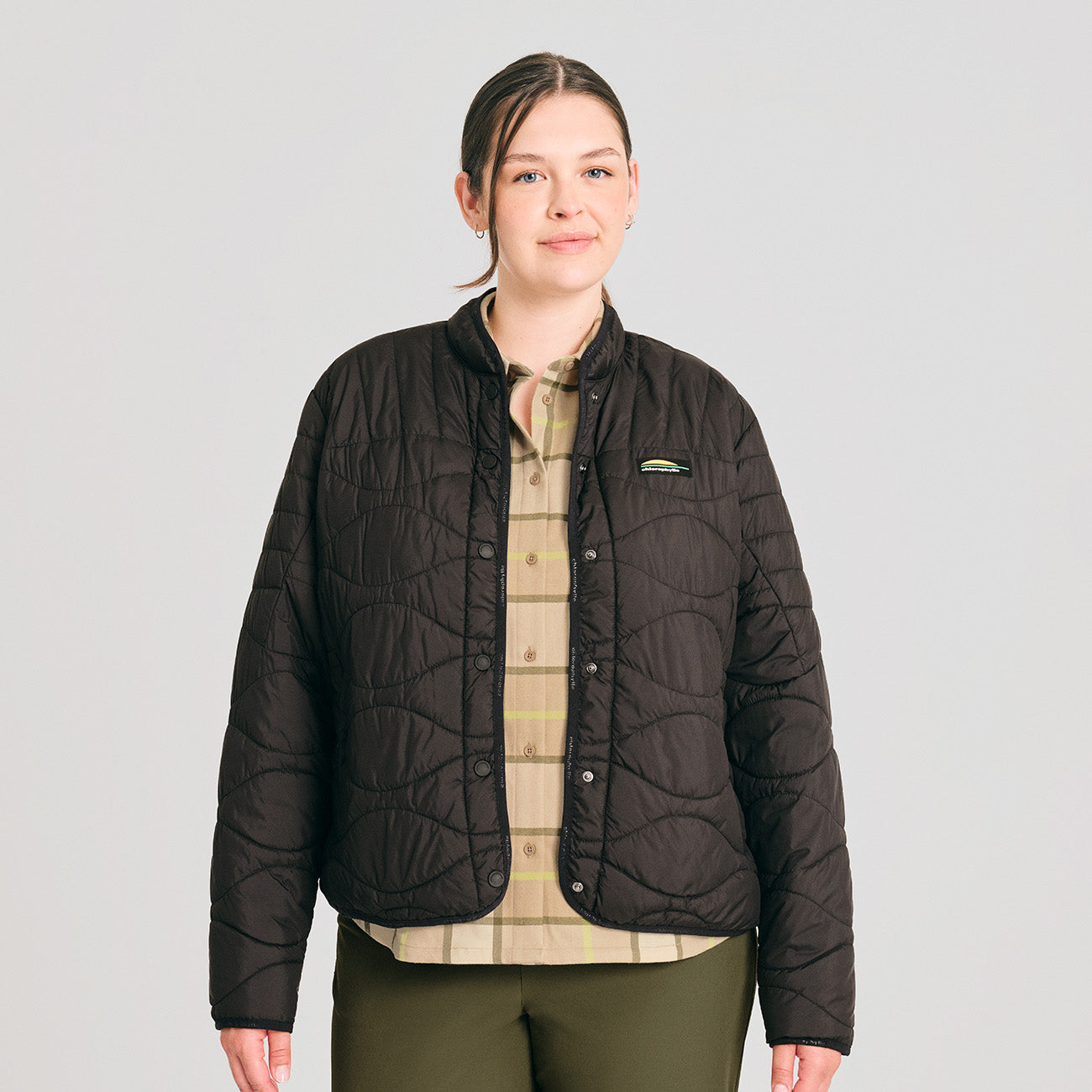MANTEAU MATELASSÉ CHLOROPHYLLE FEMME CARLIT NOIR 67413 MAHEU GO SPORT DEVANT MANNEQUIN