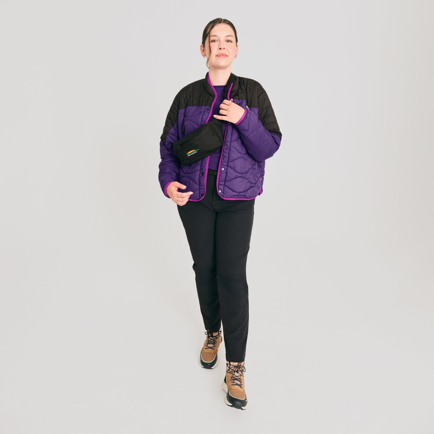 MANTEAU MATELASSÉ CHLOROPHYLLE FEMME CARLIT ULTRAVIOLET 67413 MAHEU GO SPORT DEVANT MANNEQUIN PLEIN PIED