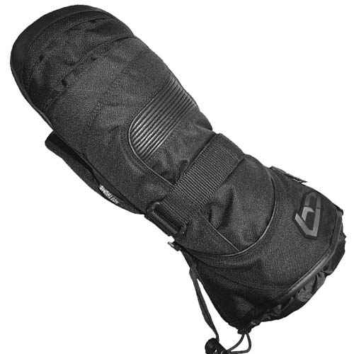 MITAINES MOTONEIGE ENFANT, CORDURA ET CUIR NOIR