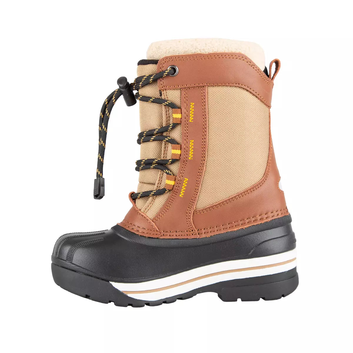 BOTTE HIVER JUNIOR ELTANIN COGNAC BEIGE 1 À 7 73014 CHLOROPHYLLE MAHEU GO SPORT CÔTÉ INTÉRIEUR