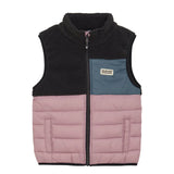 VESTE MATELASSÉE POUR ENFANTS, BLOC DE COULEURS ROSE - Maheu Go Sport