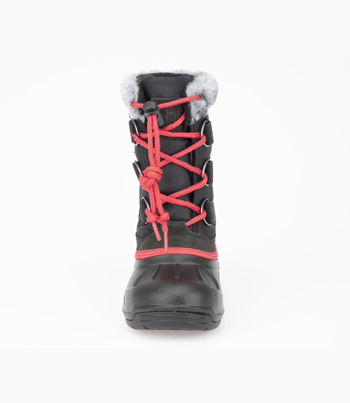 BOTTES D'HIVER POUR ENFANTS, CARTIER NOIR ET CORAIL (11 À 8)