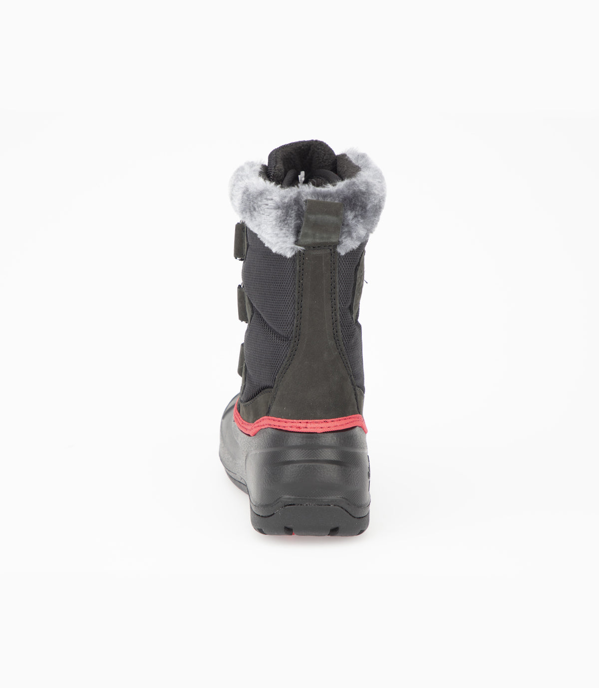 BOTTES D'HIVER POUR ENFANTS, CARTIER NOIR ET CORAIL (11 À 8)