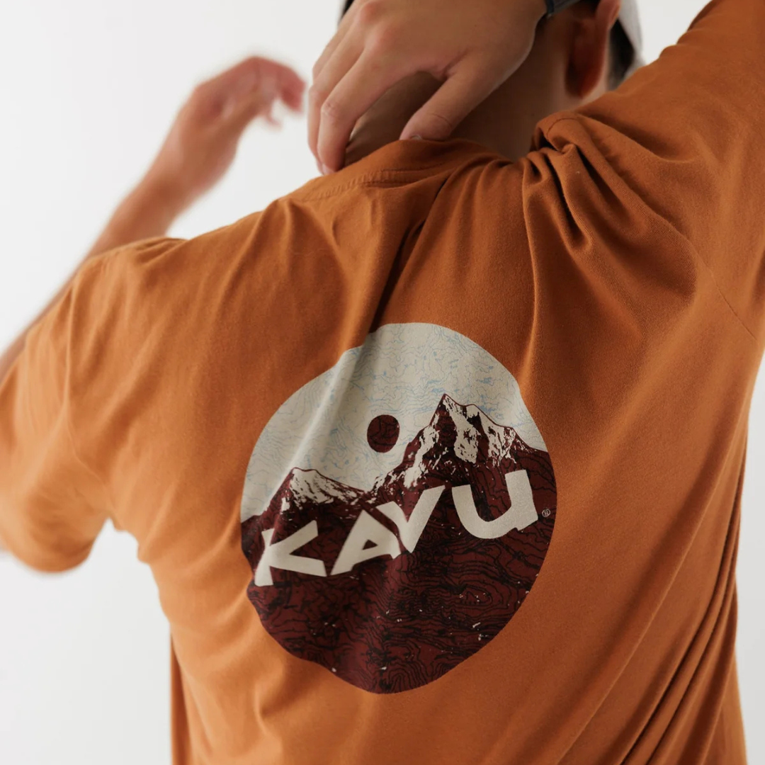 T-SHIRT HOMME KAVU RANGE CEDAR RUST 8135 2676 KAVU MAHEU GO SPORT DOS MANNEQUIN