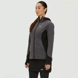 MANTEAU HYBRID FEMME, MONTSERRAT CHARCOAL