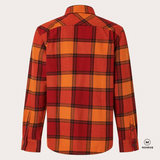 CHEMISE FLANNEL HOMME 90'S PLAID ORANGE - Maheu Go Sport