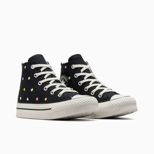 CHAUSSURE PLATE-FORME JUNIOR, HI TOP POLKA DOTS - Maheu Go Sport