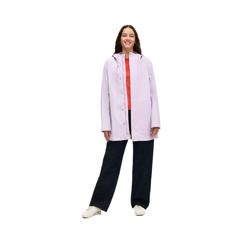 MANTEAU PLUIE FEMME KOMBI CLIMATE SERIES TORRENTIAL MAUVE PÂLE OW00012 MAHEU GO SPORT DEVANT OUVERT