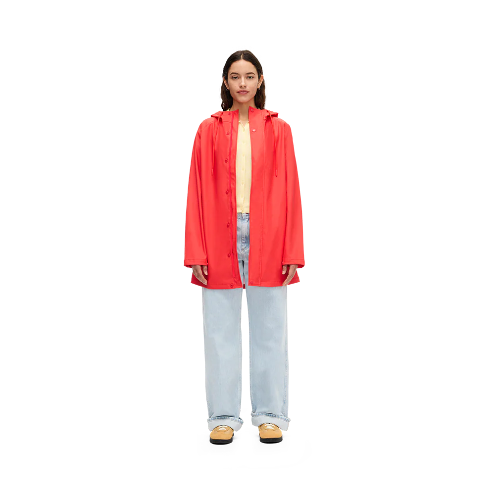 WOMEN'S RAINCOAT, TORRENTIAL RED