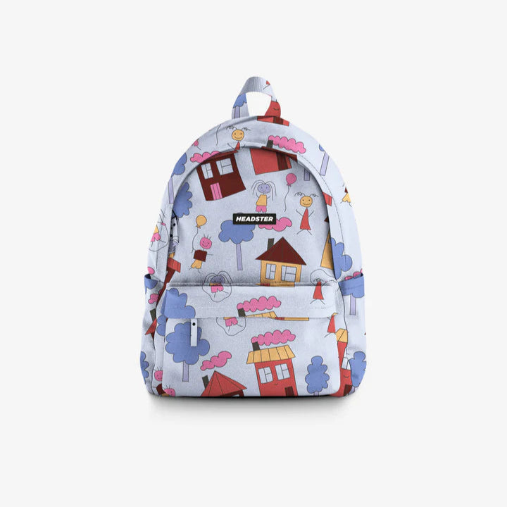 SAC À DOS ÉCOLE DOODLE TOWN BLEU ACPBFA25A7 HEADSTER KIDS MAHEU GO SPORT DEVANT