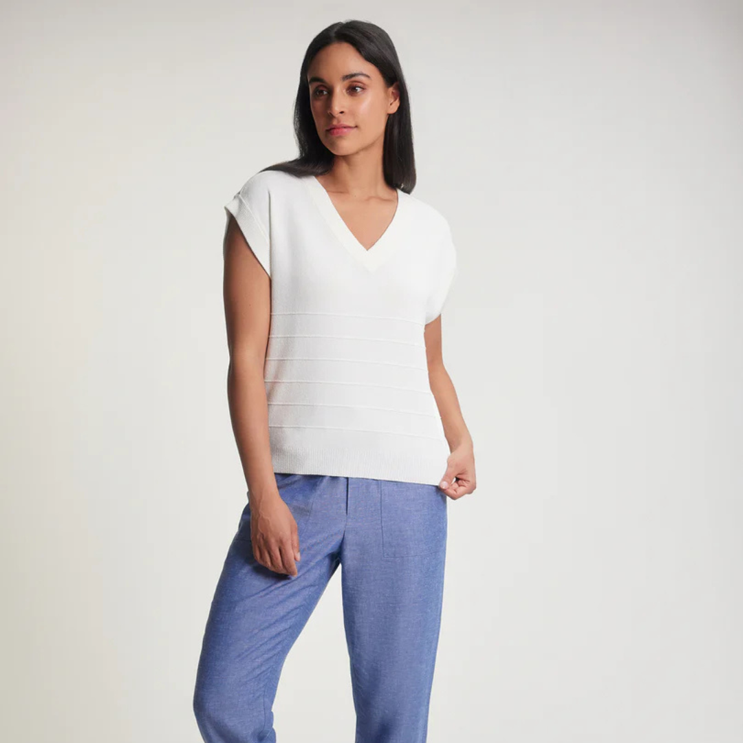 DÉBARDEUR FEMME NOLA BLANC AKJ22112 0002 FIG MAHEU GO SPORT DEVANT