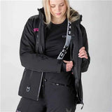 MANTEAU MOTONEIGE FEMME, ALASKA NOIR
