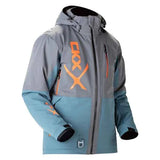 MANTEAU MOTONEIGE HOMME, ALASKA GRIS & BLEU