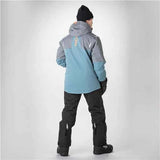 MANTEAU MOTONEIGE HOMME, ALASKA GRIS & BLEU