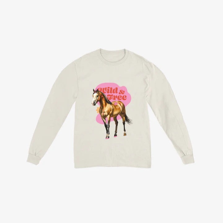 HAUT MANCHES LONGUES FILLE HORSE PARADE 4 À 12 ANS APLTFA25A6 HEADSTER MAHEU GO SPORT DEVANT