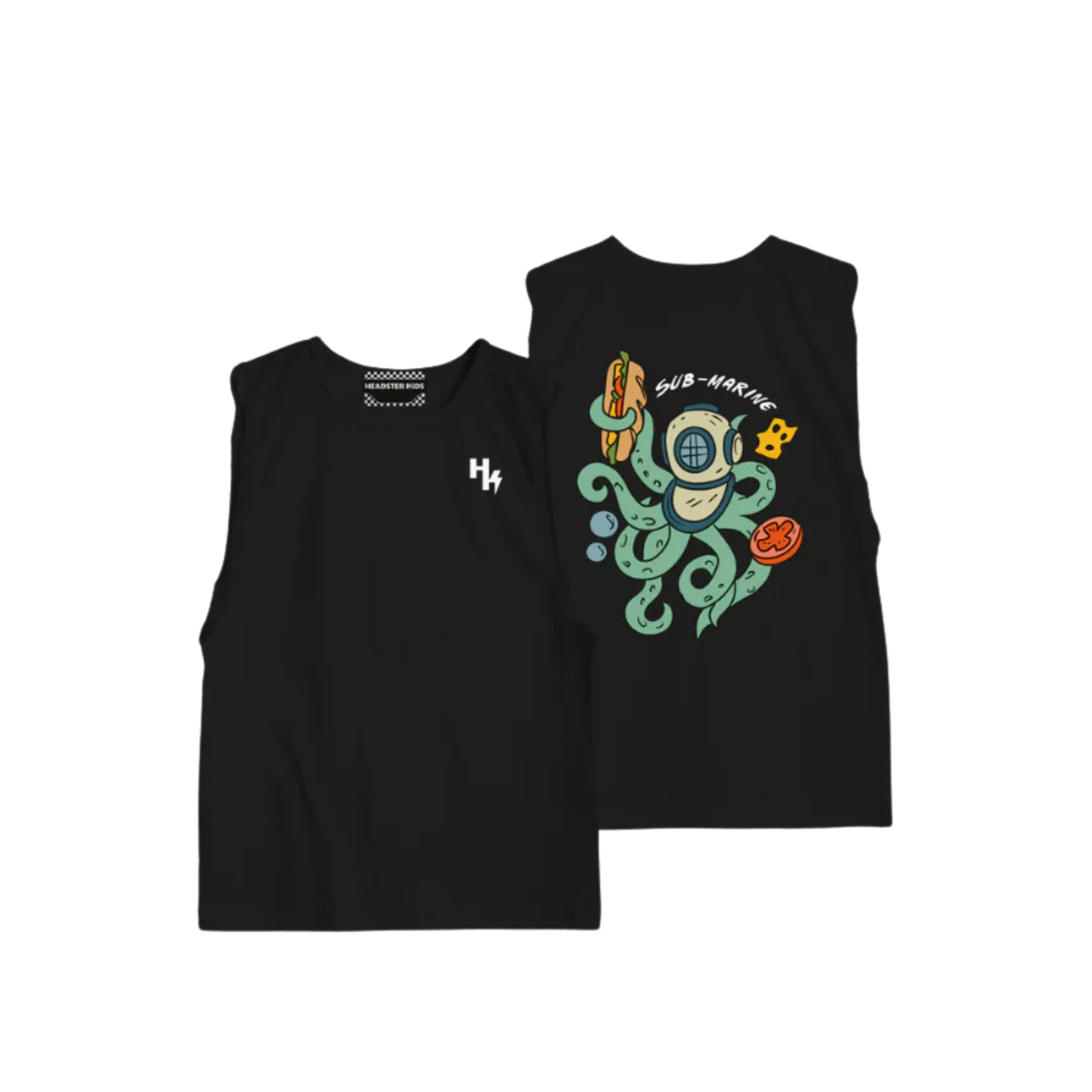 CAMISOLE HEADSTER KIDS GARÇON SUB-MARINE NOIR APTKSU26H0 MAHEU GO SPORT DEVANT DOS