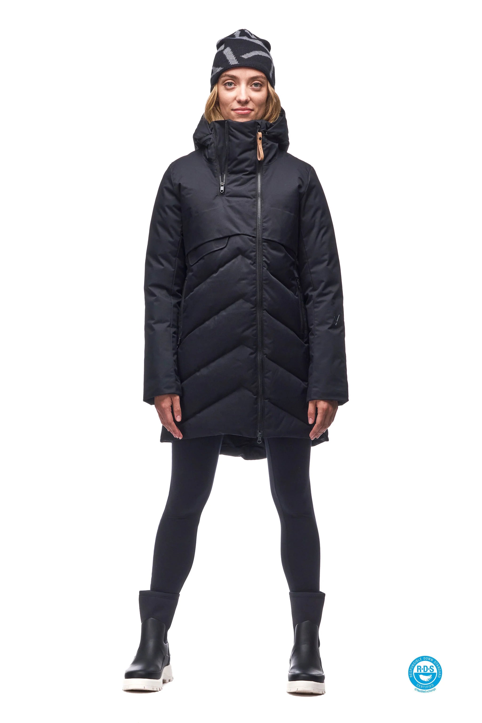 MANTEAU DUVET FEMME AYABA III NOIR 07006 3166 indyeva MAHEU GO SPORT DEVANT