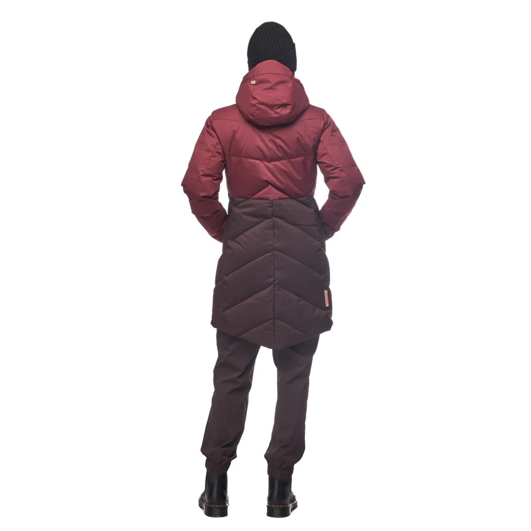 MANTEAU DUVET FEMME, AYABA III CERISE