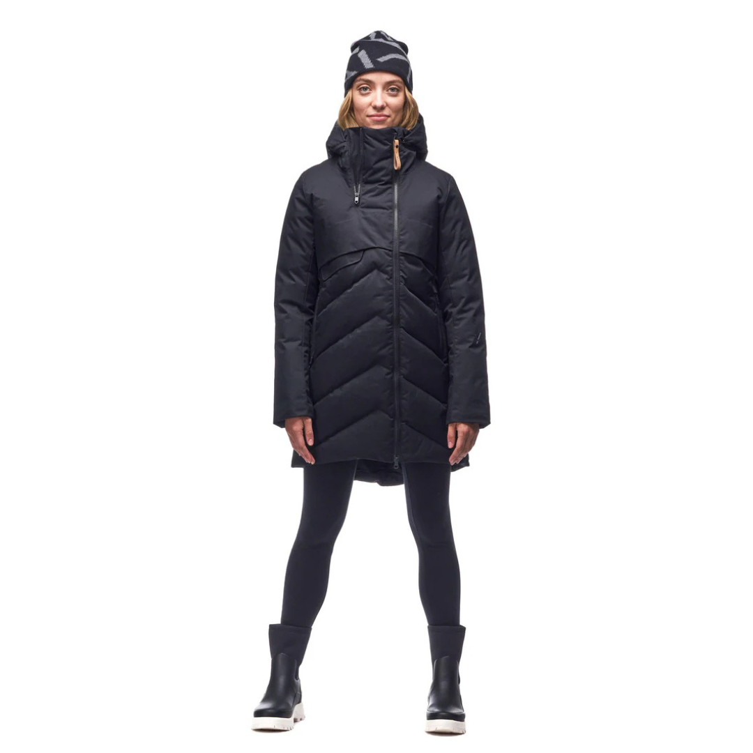 MANTEAU DUVET HIVER FEMME AYABA III NOIR INDYEVA MAHEU GO SPORT DEVANT