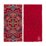 SERVIETTE DE PLAGE EN MICROFIBRE, BOHÈME ROUGE