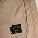 MANTEAU ISOLÉ FEMME, 3/4 BOMBER COQUILLE DE SABLE