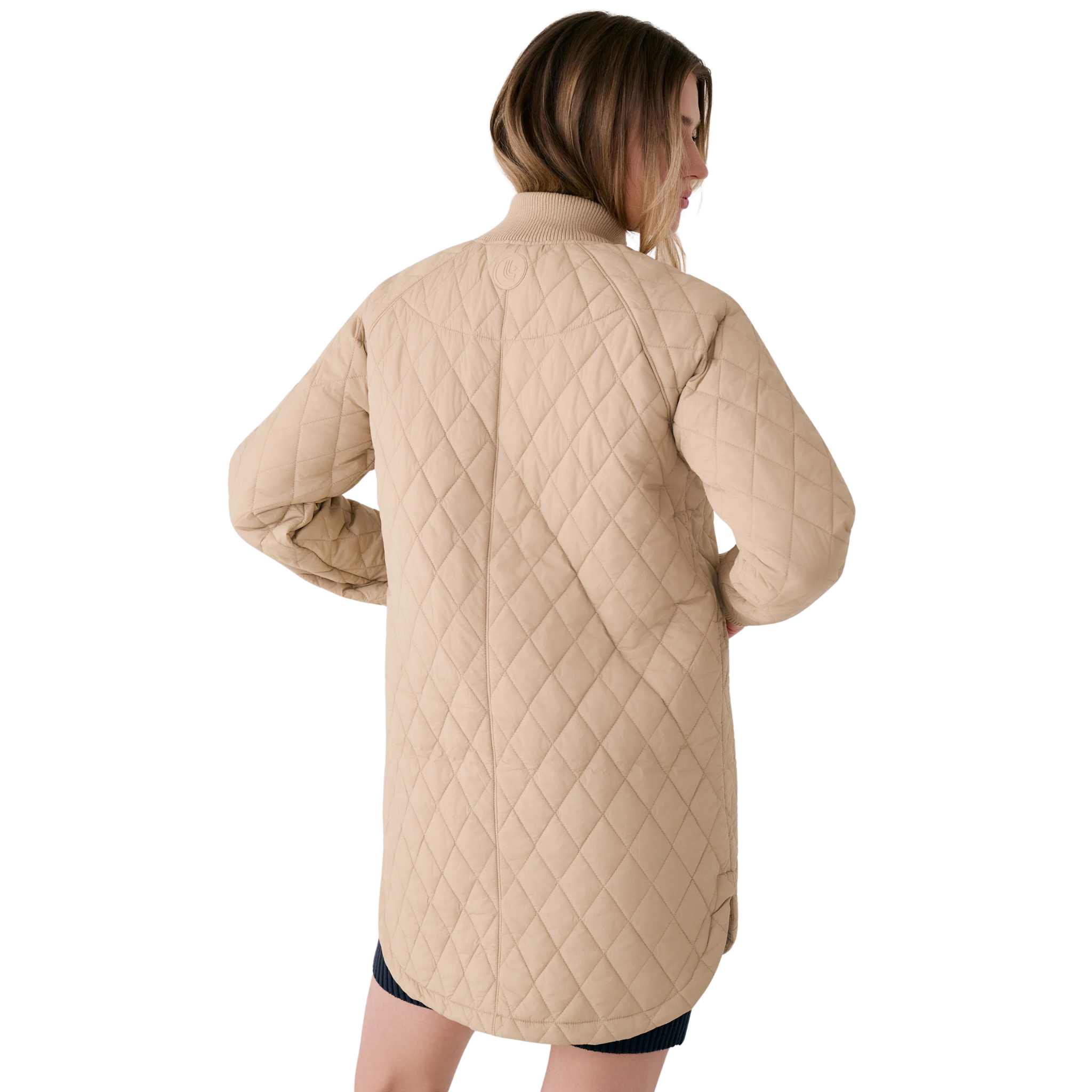 MANTEAU ISOLÉ LOLE FEMME 3/4 BOMBER COQUILLE DE SABLE LUW0891 E254 MAHEU GO SPORT DOS MANNEQUIN